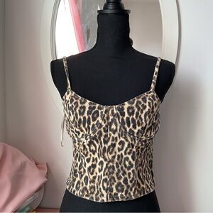Forever 21 Leopard Print Crop Top